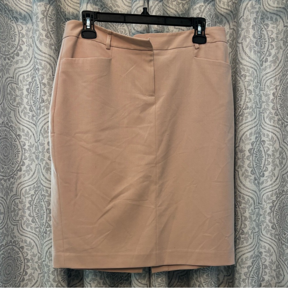 Pink office skirt
